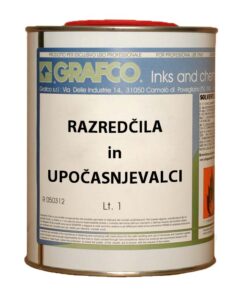 razredcila in upocasnjevalci za solventne barve