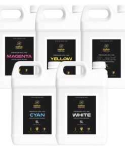 MIRA DIGITAL DTG inks for Brother GTX Pro Bulk (5 L) – White + CMYK