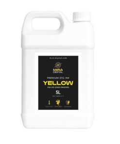 DTG barve MIRA DIGITAL – kompatibilne z Brother GTX Pro Bulk – 5 L 11 dtg ink mira digital compatible gtx pro bulk Y